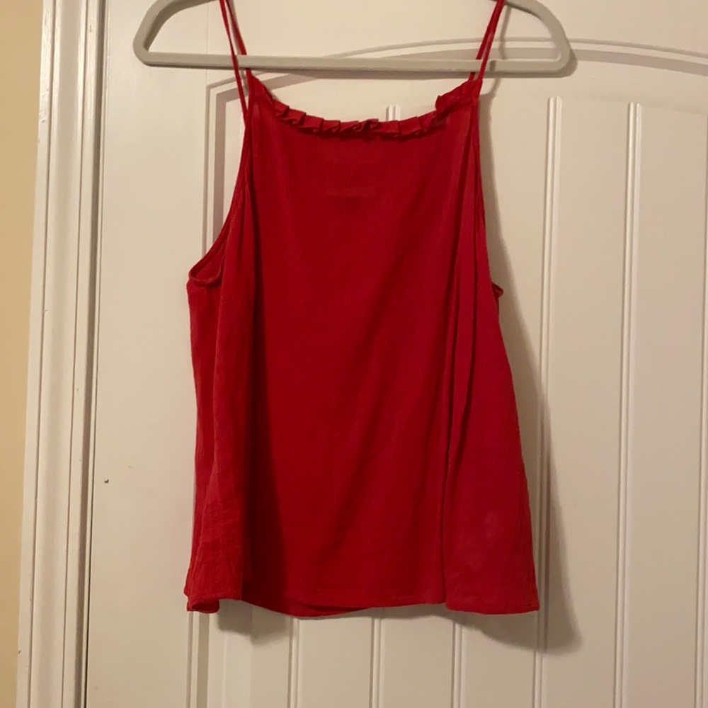 Red tank top